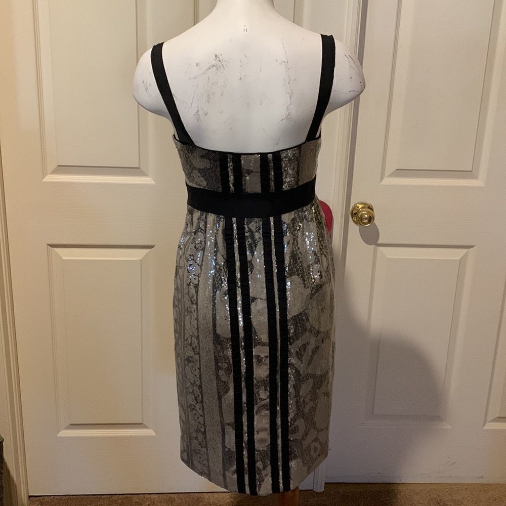 Diane Von Furstenberg sequin silk blend lined dress. 4 - Picture 7 of 16